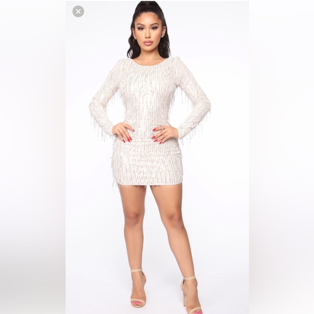 FASHION NOVA TAKING THE SPOTLIGHT SEQUIN MINI DRESS SIZE XL